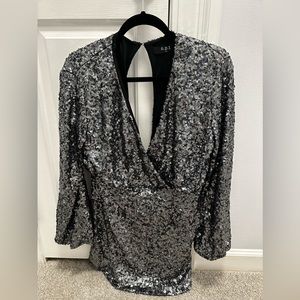OPT silver sequin dress. Size medium. Not worn much.